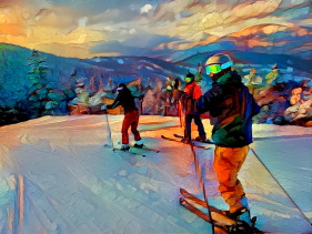 SKIING!